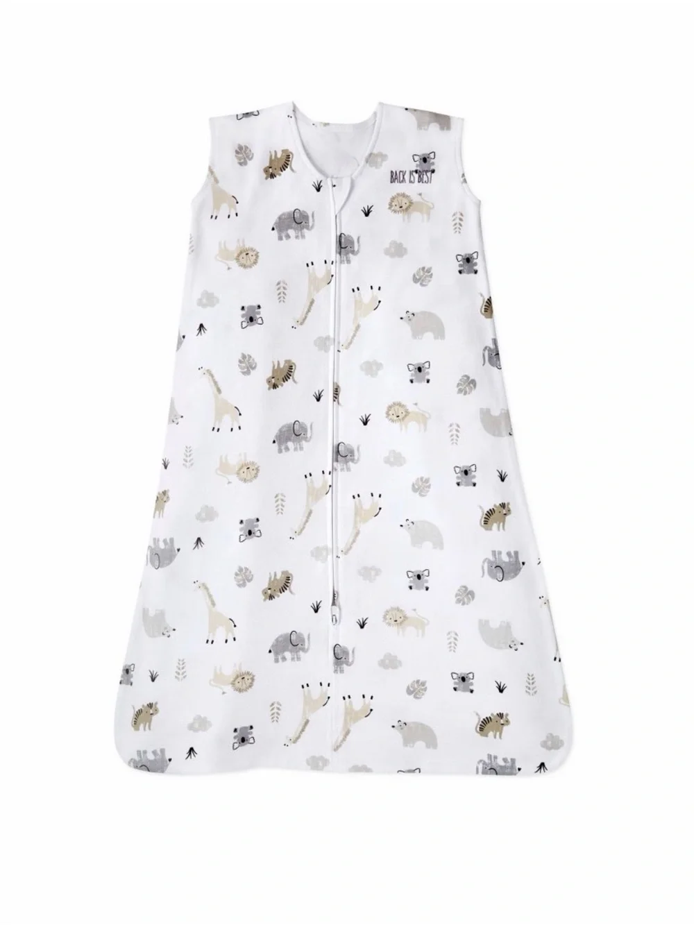 Halo 100% Cotton 0.5 TOG Sleepsack Wearable Blanket - Animal Print - Size M